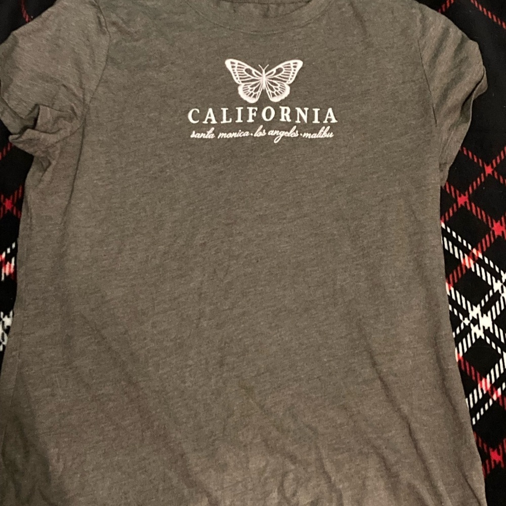 Aeropostale Classic Crew Neck Tee - Dark Gray